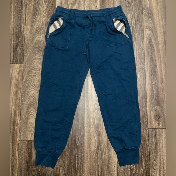 Burberry Brit Embroidered Logo Tapered Pants - Picture 1 of 9